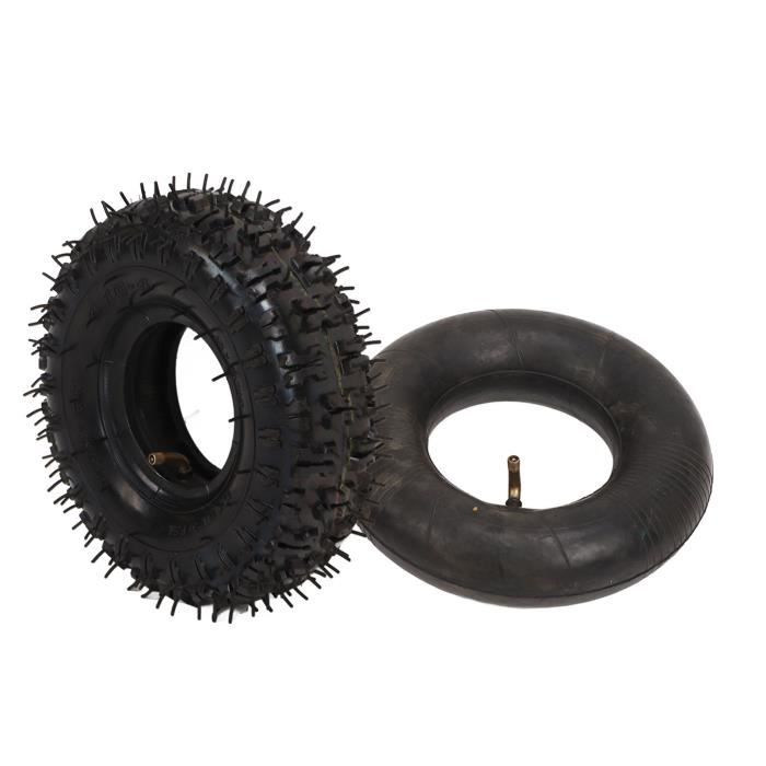 Akozon 4.10/3.50‑4 Tyre Tube, Tire Inner Tube Set Shock Absorbent for 4in for 2 Stroke Mini Pocket ATV QUAD Bike auto pneus