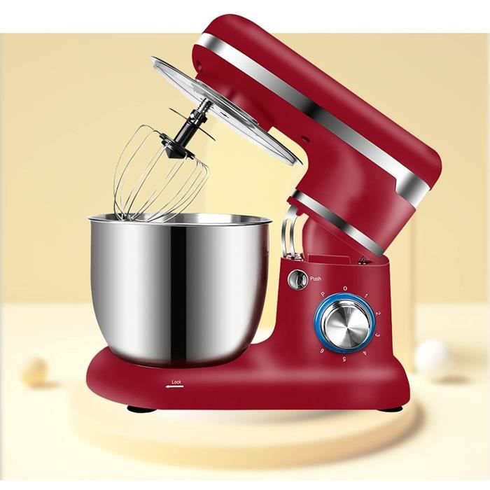 Robot Patissier Multifonction de Cuisine 6 Vitesses Faible Bruit