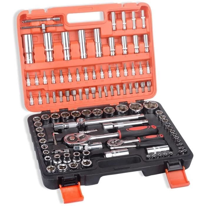 STANLEY FatMax Jeu De Cliquet Et Douilles 1/4" 11 Pièces – Qualité Pro Avec Cliquet Réversible