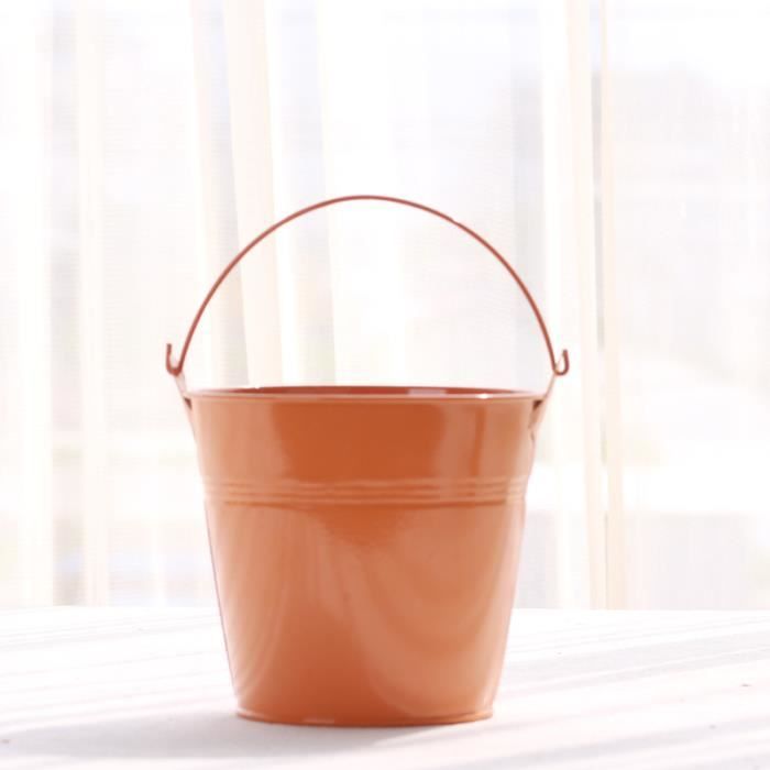 Lot 4 Pots Fleurs Suspendus Métal Vintage Grande Taille Avec Crochets Amovibles – Balcon & Intérieur