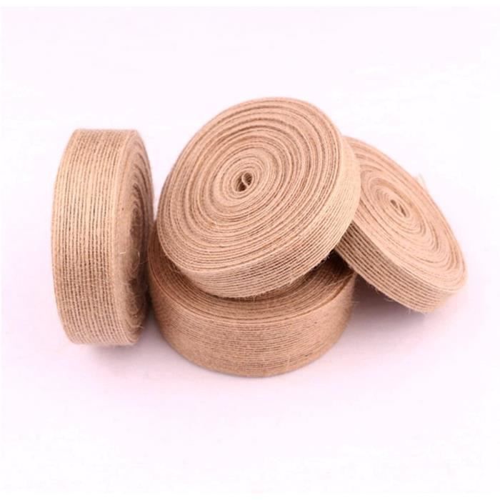 Ficelle De Jute Naturelle Mopec - 0,5mm X 100m - 1 Fil - Style Rustique Pour Emballage Cadeau