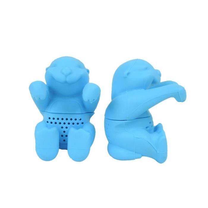 Infuseur À Thé Silicone, 6Pcs Passoire A Thé À Forme De Feuille, Ensemble De Infuseur De Thé