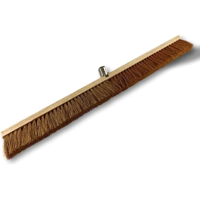 Balai Coco Naturel 80cm - Manche Cantonnier 1.40m - Pour Maison Et Extérieur