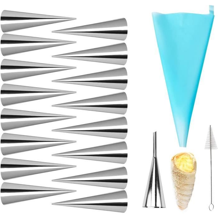 15PCS VIS CROISSANT Moule Non Cannoli Forme Formes Cannoli EUR 20,45