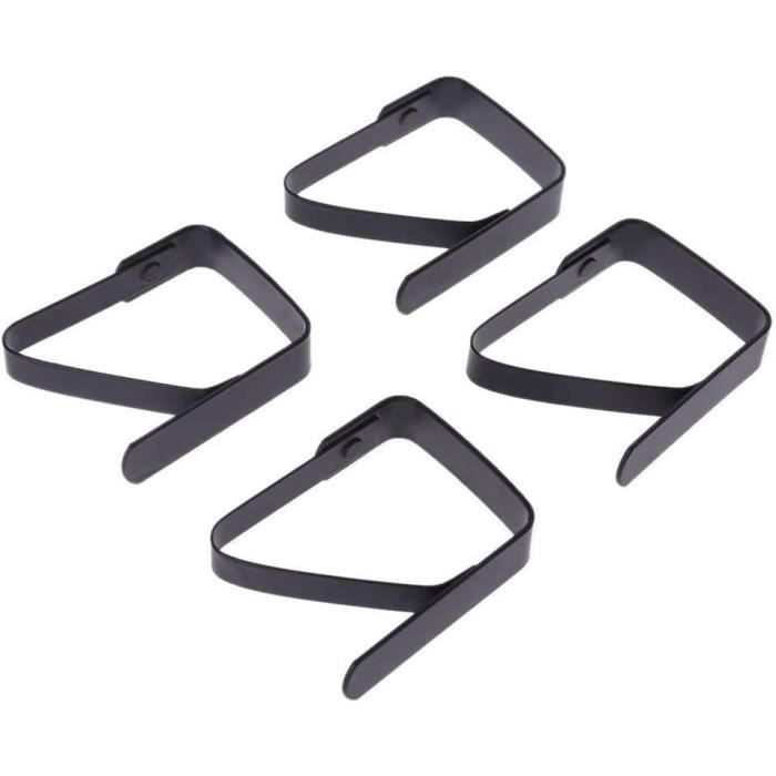 Lithyc Lot De 4 Pinces Nappe Table Extérieur - Acier Inoxydable Feuilles - Pique-Nique Camping Mariage