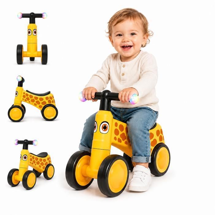 AIYAPLAY – Vélo D'équilibre Pour Bébé 18-48 Mois – Siège Réglable, Roues EVA Increvables, Supporte 25 Kg
