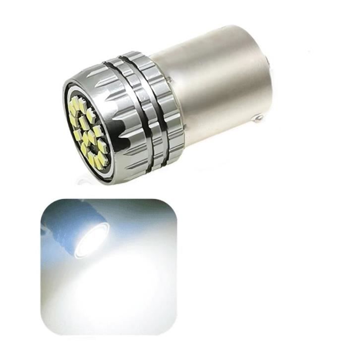 Ampoule LED R5W R10W 15smd Blanc xenon 6000k Veilleuse motos scooters 12V -  Cdiscount Auto