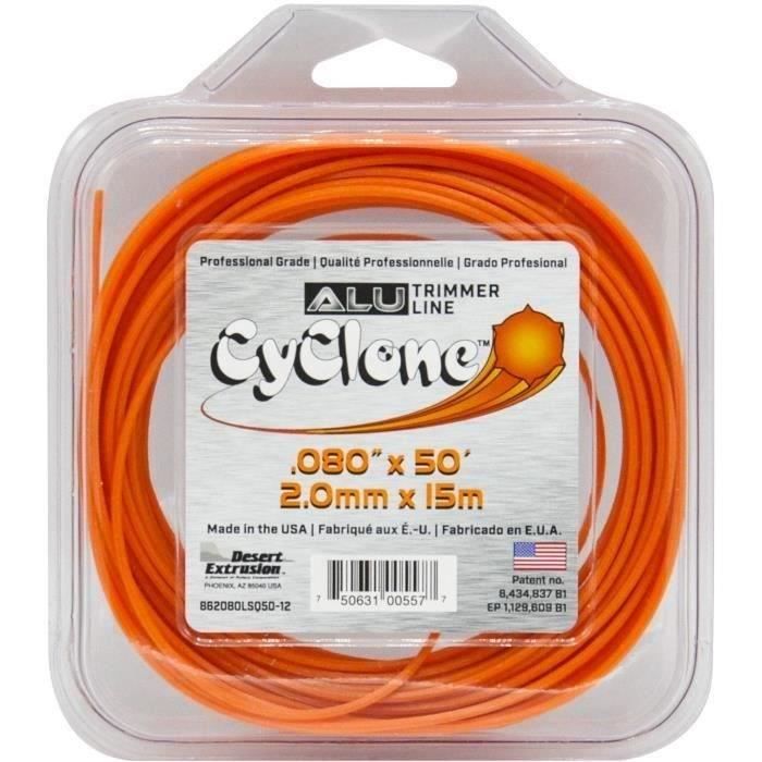 Fil Desert Cyclone Alu étoilé 2,0 x 15 m - orange