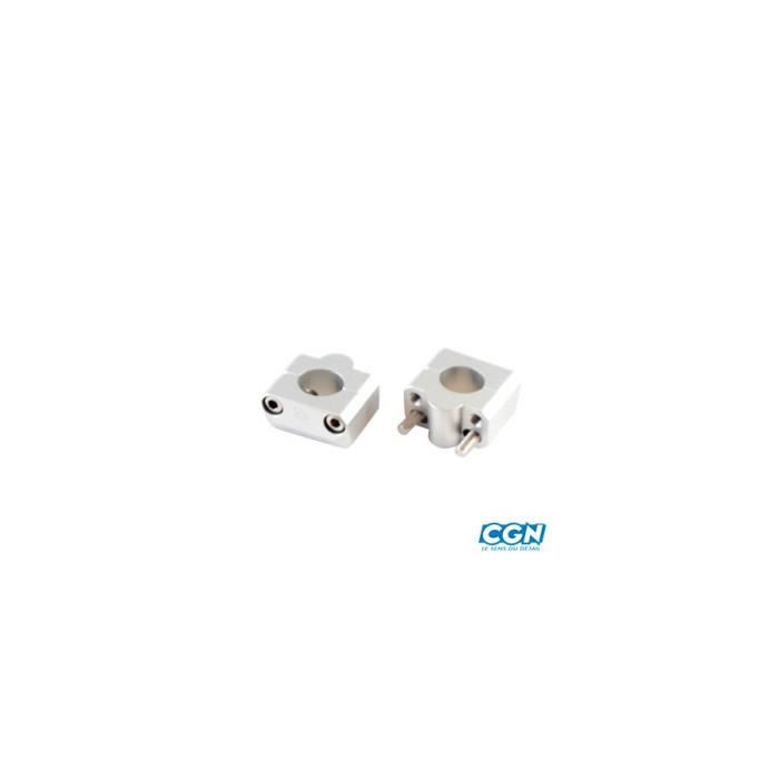 x2 Cross//Enduro Pontet rehausse Guidon Moto Doppler alu Noir Guidon 28.6mm