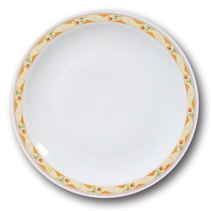 Assiettes plates Souvenir x 6 - D 26 cm