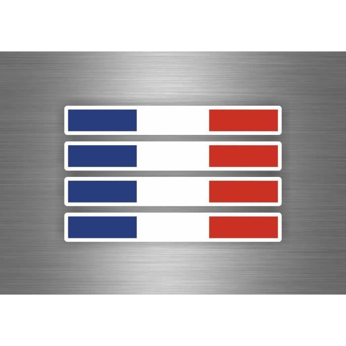4x Autocollant sticker voiture drapeau france Cdiscount Maison