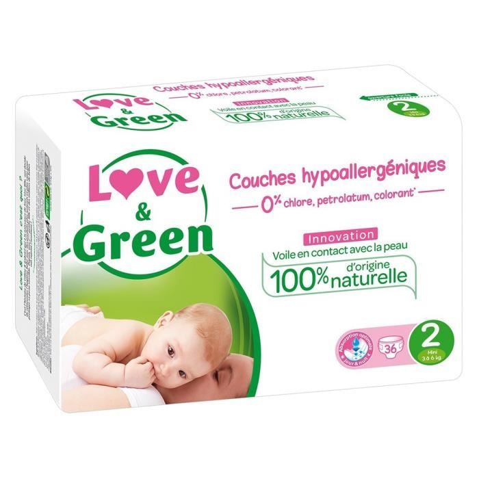 Love Green Couches Hypoallergeniques Innovation Taille 2 3 6kg X36 Lot De 2 Soit 72 Couches Cdiscount Puericulture Eveil Bebe Love Green Couches Hypoallergeniques Innovation Taille 2 3 6kg X36 Lot De 2 Soit 72 Couches Cdiscount Puericulture Eveil Bebe