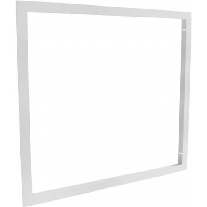 Cadre d'encastrement - Dalle LED 60x60 - Faux plafond placo BA13 -  Aluminium Blanc - Cdiscount Maison