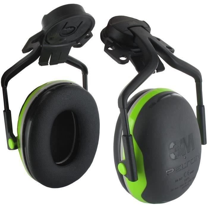 Paire de coquilles anti-bruit 3M™ Peltor™ modèle X4 avec fixation P5E, pour casques Peltor et 3M, 33