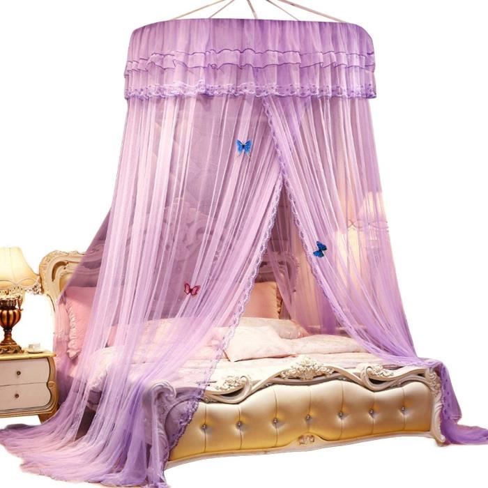1,5 2 m moustiquaire Canopée pour Lit double Princesse Literie ciel de lit Reine rideau de lit Tente de lit La longueur du sol rideau de lit