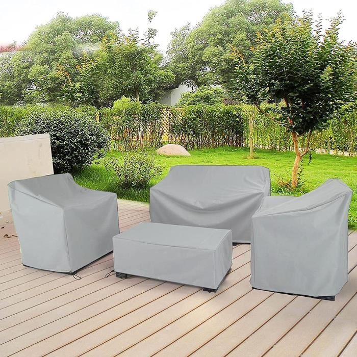 Housse De Banc D'Extérieur Imperméable 162x69x89cm - Cordon Serrage, Protection Toutes Saisons