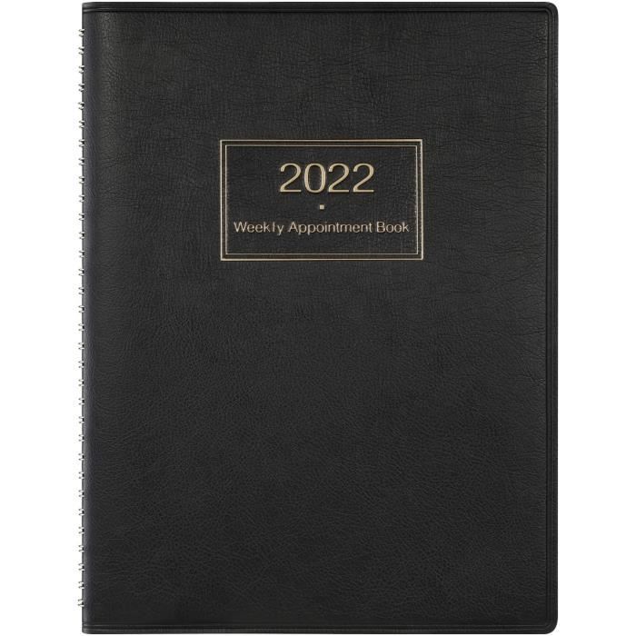 Agenda 2024 De 18 Mois En Cuir Synthétique Anglais, Cahier Calendrier  Planificateur Hebdomadaire, Mode en ligne