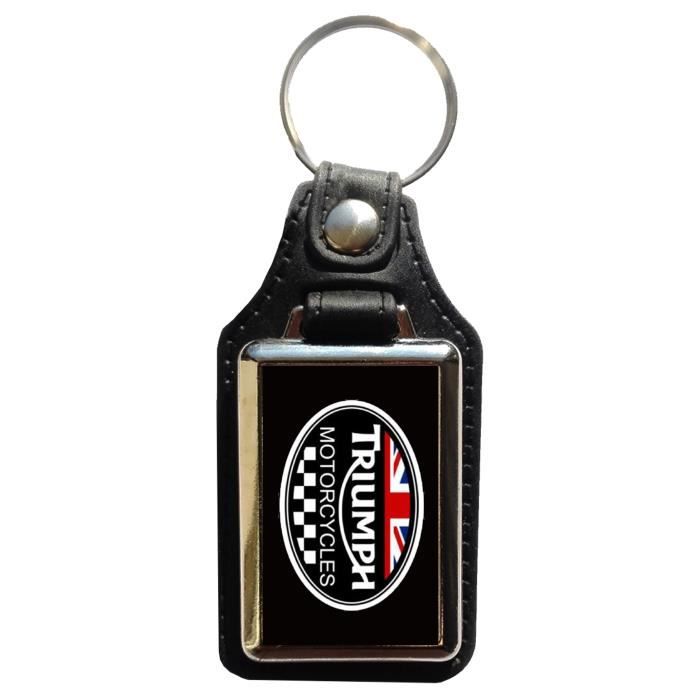 Noir Quattroerre Porte-cl/és moto Triumph Scudetto