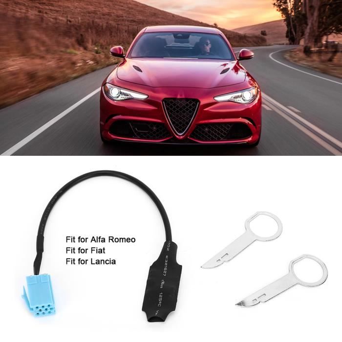 Adaptateur audio Bluetooth pour voiture Radio accessoires stéréo adaptés à Alfa Romeo Mito / Giulietta / Brera