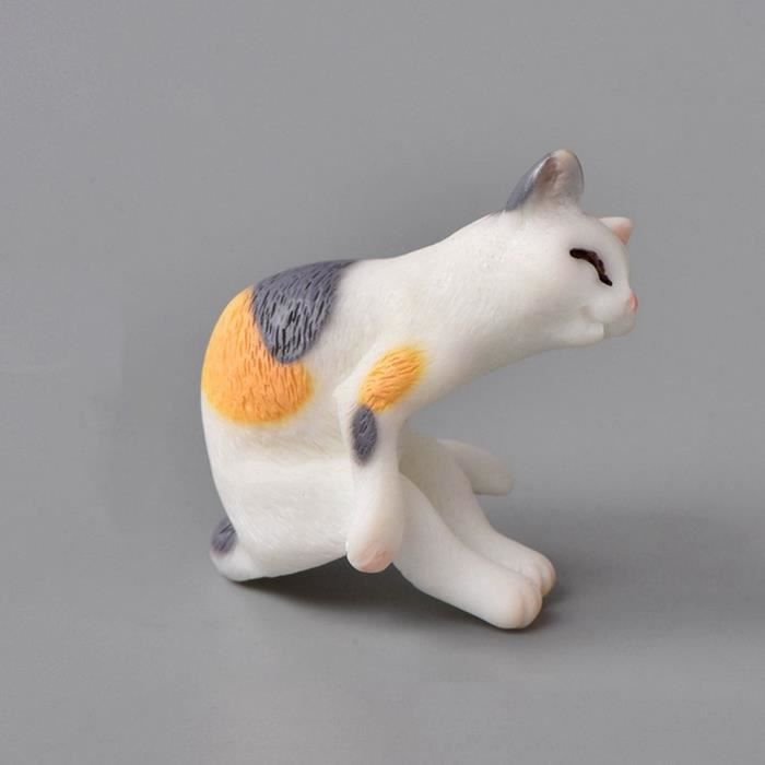 Rolin Roly 8Pcs Panda Miniature Figurine Mini Statue Résine