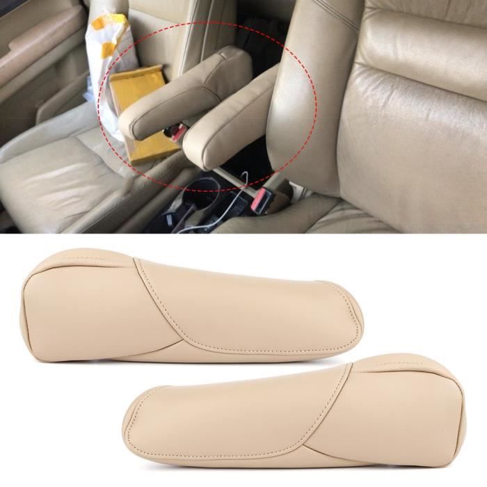 ZJCHAO protection d'accoudoir 2 pièces housse d'accoudoir de siège conducteur / passager en cuir microfibre adapté pour Honda CRV