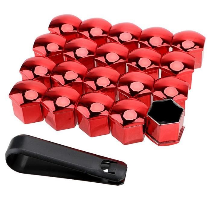 20pcs 19mm Capuchons D'écrou De Roue De Voiture Auto Hub Vis Cover Bolt Jantes