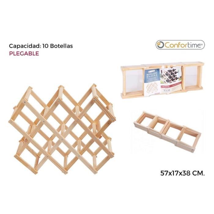 Porte-bouteilles Pliable Portable - Lot De 2, Capacité 6 Bouteilles - Pour Pique-nique, Fêtes, Transport Facile