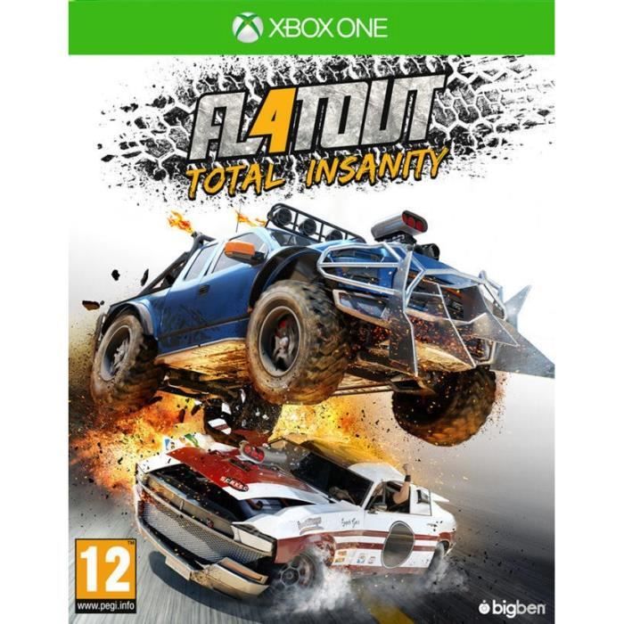 Jeu Xbox One - Bigben - FlatOut 4 : Total Insanity - Arcade - 27 véhicules - 42 défis