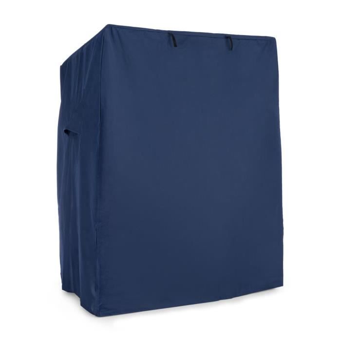 blumfeldt protection fauteuil cabine plage housse étanche 115x160x90 cm  – bleu