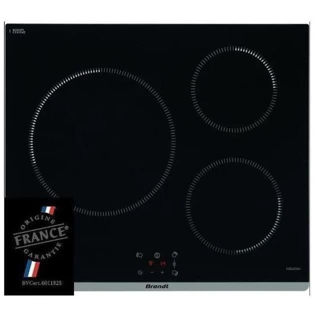 Plaque de Cuisson à Induction 2 Feux Encastrable Contrôle Tactile 3600W  Noir