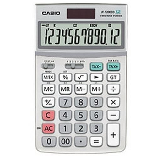 Casio JF-120 ECO, Bureau, Calculatrice à écran, 12 chiffres