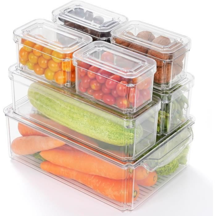 Organiseur Frigo Cusine, Rangement Transparent Ensemble De Rangement Bac Rangement Frigo Boite De Rangement Pour Le Refrigerateur La Cuisine Les Armoires Et Les Comptoirs 78438761