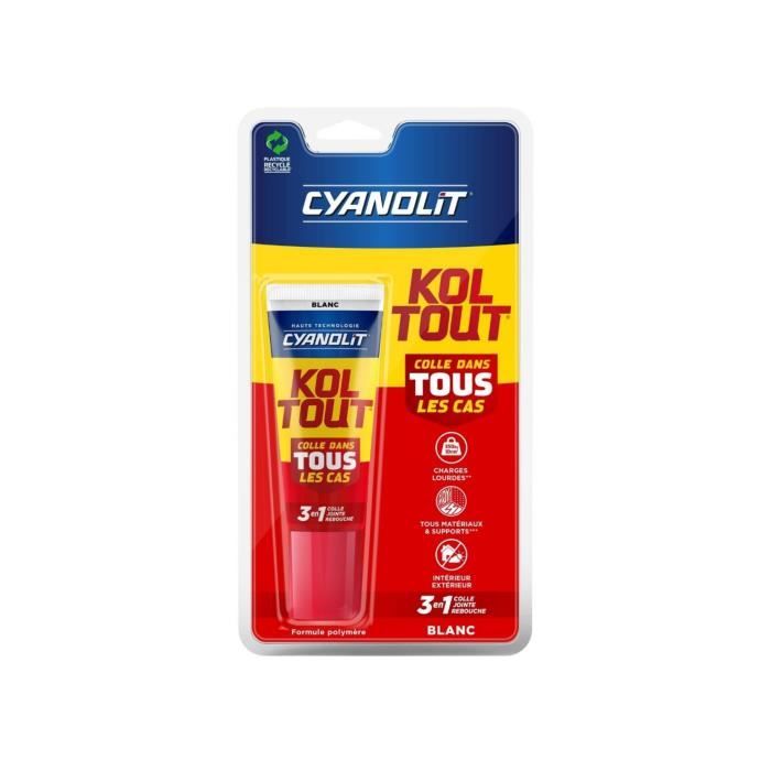 Colle de fixation et détanchéité CYANOLIT Cartouche 290 ml Polyvalente Résistant et flexible - vue 2