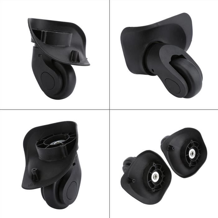 Jeu De 4 Roues Universelles En Caoutchouc Pour Valise - Remplacement De Roulettes De Bagages