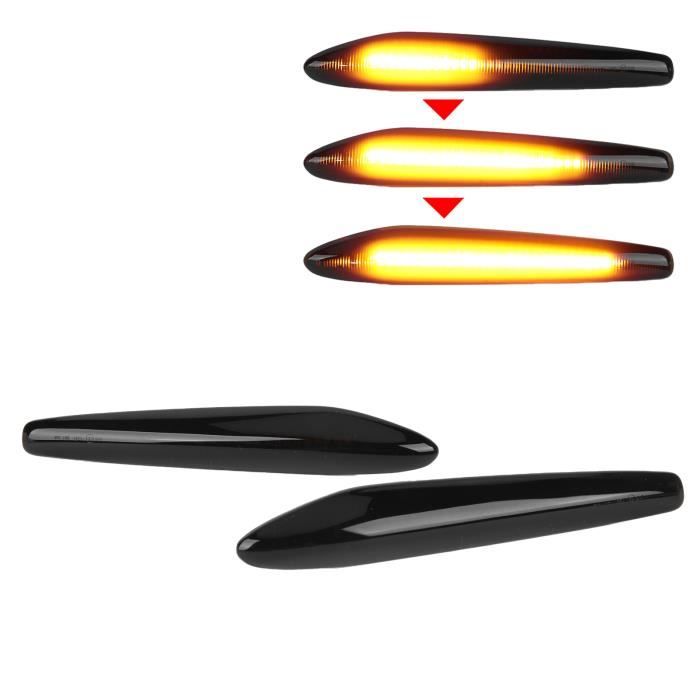 Clignotants Latéraux LED Pour Peugeot 306 106 406 806 - Smoked, Installation Plug & Play