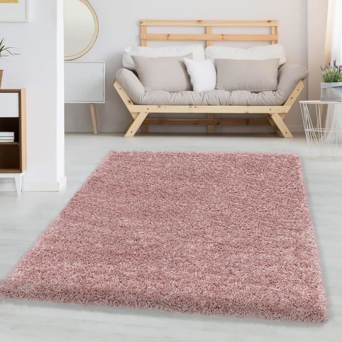 Tapis de sol personnalisé Rose vif Rose clair Coton