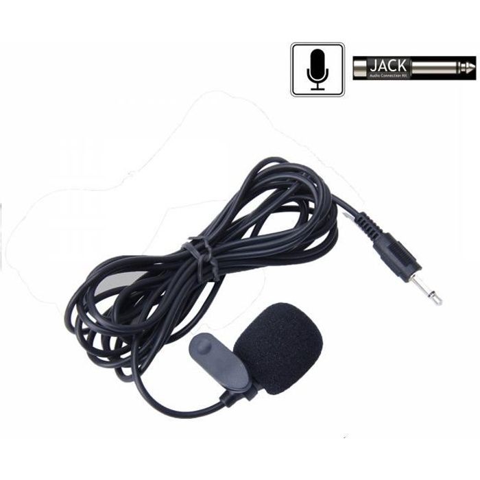 Microphone Micro 3.5mm prise jack 2.1m pour autoradio ou interface  Bluetooth MP3MyCar - Cdiscount Informatique