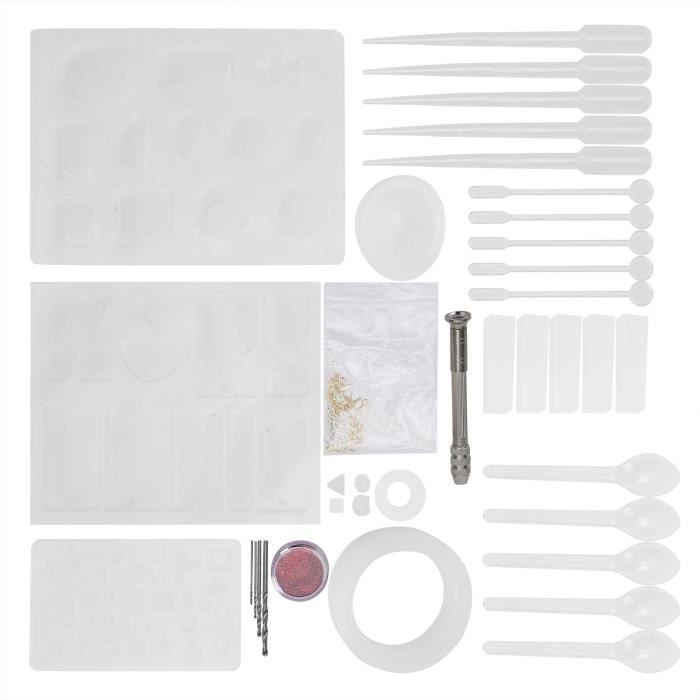 Kit Complet De Moules En Silicone Pour Marque-pages En Résine - 12 Moules + 15 Glands, 3 Tailles Pour DIY Créatif