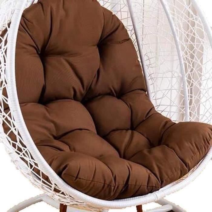 Coussins de rechange pour fauteuil à bascule pivotant pour extérieur/intérieur, meubles de terrasse, chaise à bascule en rotin, siège de jardin