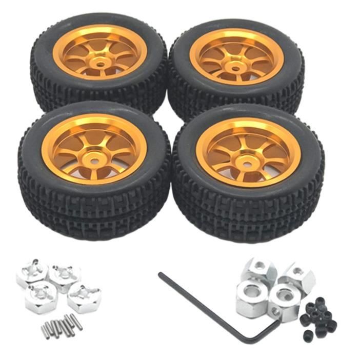 Pack de 4 roues et pneus en caoutchouc adaptés aux pièces de rechange Pack de 4 roues et pneus en caoutchouc adaptés aux pièces de rechange