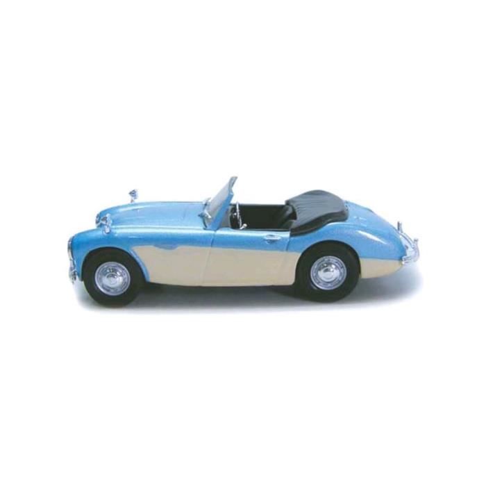 Voiture de collection Austin Healey Bleu et blanc Métal