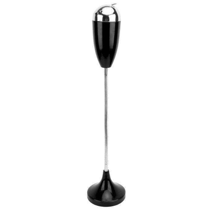 Starlet24 Cendrier Sur Pied 70 Cm Noir – Cendrier Extérieur Intérieur Robuste Avec Couvercle Anti-Vent, Hauteur Réglable
