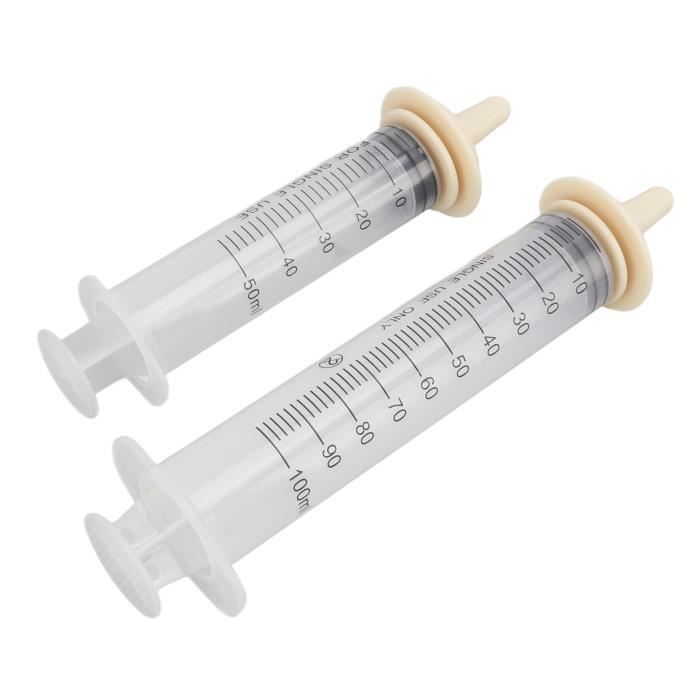 KINBOM 60ml Seringue en plastique de dosage stérile sans aiguille pour  expériences scientifiques, distribution, (paquet de 4) - Cdiscount