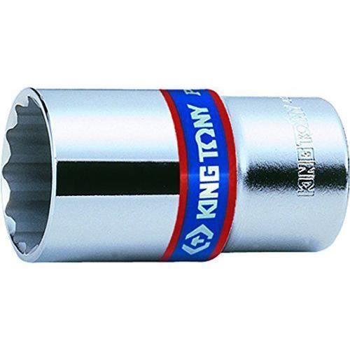 Douille Métrique Longue 1/2" - 19 Mm King Tony - Acier Chrome Vanadium