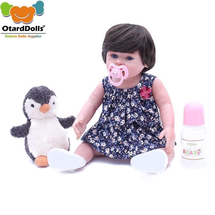 Poupon Poupee bebe 12 pouces interactive silicone Doll nouveau-ne enfant  Mignonne Jouet playmate Cadeau-a1 - Cdiscount Jeux - Jouets