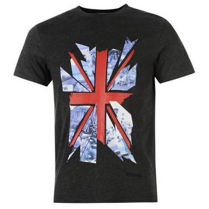 Haut Décontracté Coton T-shirt Lambretta Homme - Design Target Quadrant - Manches Courtes En Coton - Style Décontracté T-shirt Coton