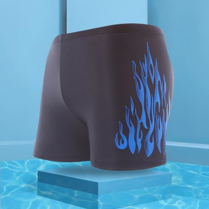 Short Maillot de bain grande taille pour homme boxer short noir