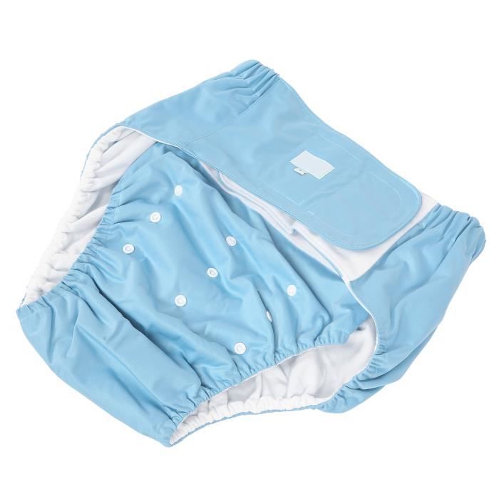 Mxzzand Couche adulte réutilisable Couche Adulte Couche d