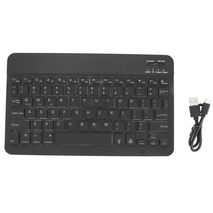 Omabeta clavier portable Mini clavier sans fil Portable, rétroéclairage rvb, connexion facile