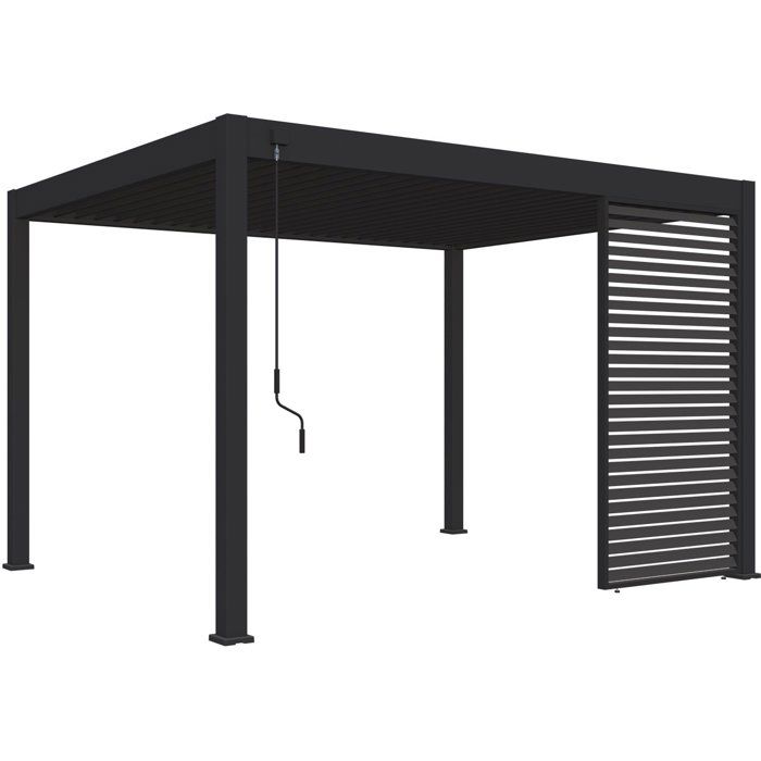 Panneau brise vue OMBREA Ventelles horizontales 13 Aluminium
